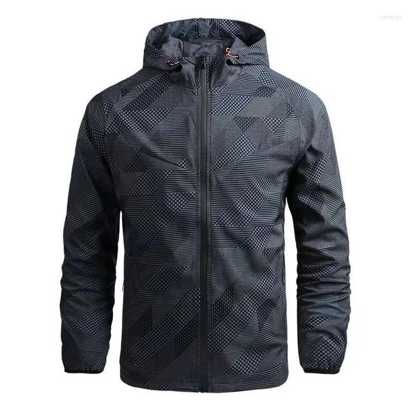 Giacche da corsa Giacca da ciclismo da uomo Frangivento Capispalla da motocross Impermeabile Fuoristrada Ciclismo Breathabe Felpa con cappuccio Abbigliamento Uomo MTB Outfit