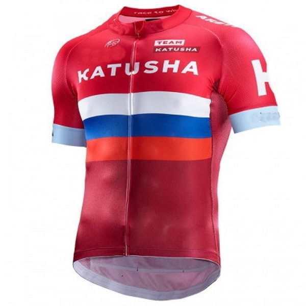 Camisas de ciclismo Tops Katusha Team 2 Cores Apenas Camisa de Ciclismo de Manga Curta Roupas de Bicicleta Quick-Secagem Equitação Bicicleta Ropa Ciclismo 230828