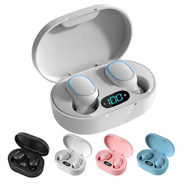 E7S TWS Cuffie wireless Auricolare Bluetooth Controllo Cuffie sportive Microfono impermeabile Auricolare musicale Funziona su tutti gli smartphone HKD230828 HKD230828