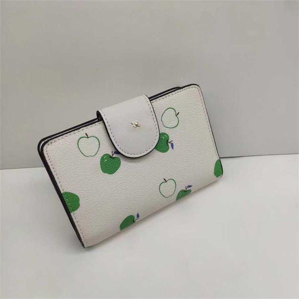 Şık Lüks Çantalar Tasarımcı Bags Coin Purse'un Kısa Cüzdanları Kart Çiçek Desenleri Kutu