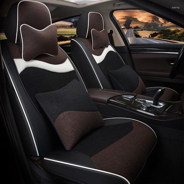 Capas de assento de carro ao seu gosto acessórios automotivos almofada de veludo personalizada para brilho junjie cross frv fsv wagon zhonghua coupe