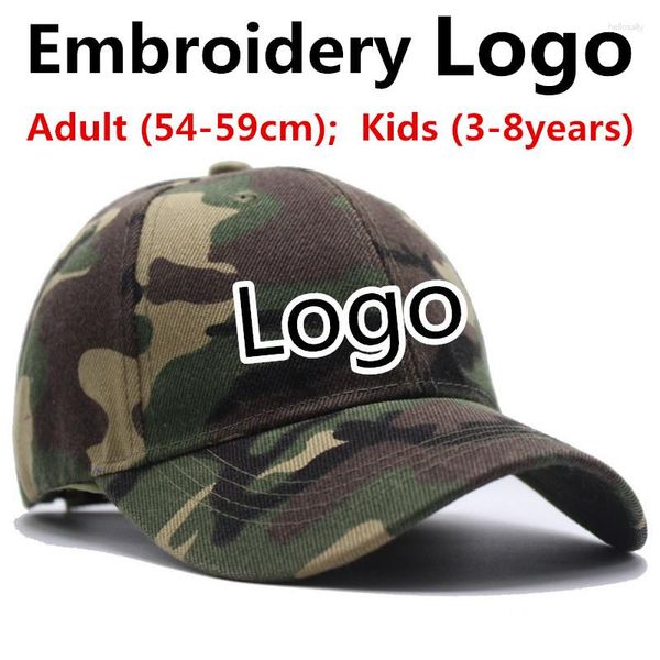 Ball Caps Benutzerdefinierte Stickerei Sport Hut Erwachsene Outdoor Camo Camouflage Baseball Kappe Männlich Snapback Militär