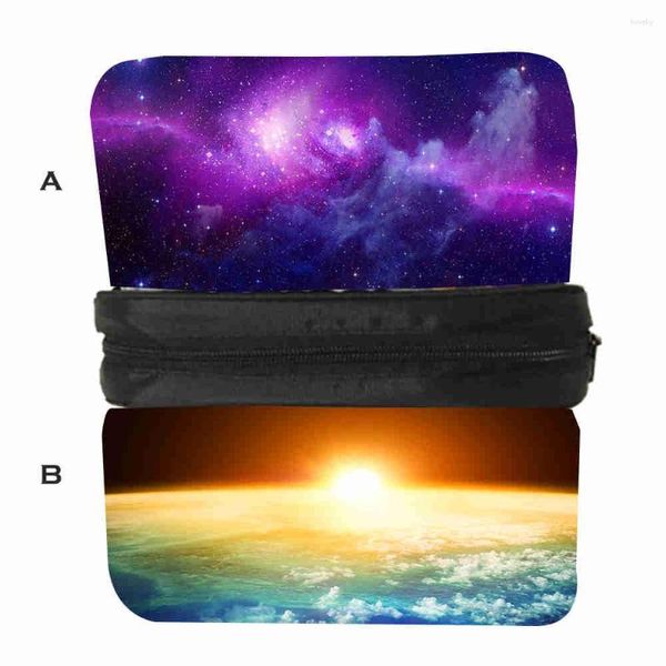 Sacos de noite Custom Made Galaxy Impressão Pencilbag Espaço Animal Filme Bolsa Caso Mulheres Homens Criança Caixa de Lápis