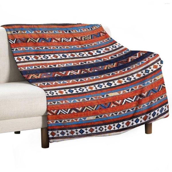 Cobertores Shirvan East Cáucaso Kilim Imprimir Cobertor Recheado Designer de Luxo Sofá Decorativo Fofo