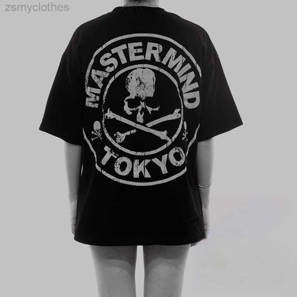 T-shirt da uomo di buona qualità New Mastermind TOKYO Moda T-shirt da uomo T Shirt Tearing Skull Stampa Tee MMJ Donna Tees Abbigliamento uomo