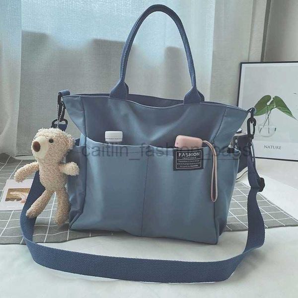 Borse a tracolla Borsa in tela impermeabile da donna di grande capacità Borsa a tracolla da donna Borsa coreana per studenti universitari per il tempo libero caitlin_fashion_bags