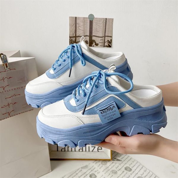 Hausschuhe frauen Schuhe Heelless Täglich Casual Non-slip Spitze Up Frauen Plattform Plus Größe Turnschuhe Zapatillas Mujer