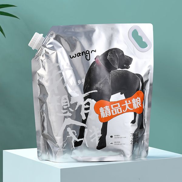 Sacos de embalagem universais personalizados para diversas especificações de ração para gatos e cães, com sacos selados revestidos de alumínio de qualidade alimentar para vendas diretas da fábrica