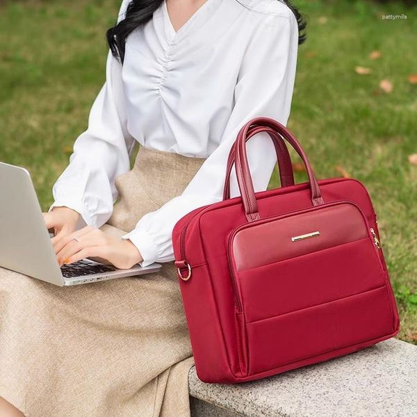 Aktentaschen Messenger Bag Frauen MacBook Fall Designer Laptop Taschen für 2023 Luxus Handtaschen Dokumente Tote