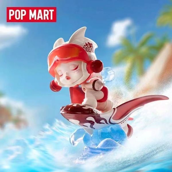 Blind Box Originele Pop Mart Water Park Party Series Blind Box Speelgoed Model Bevestig Stijl Schattig Anime Figuur Cadeau Verrassingsdoos 230828