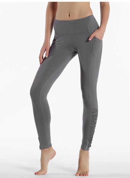 Pantaloni da yoga da donna Sport da corsa Abbigliamento sportivo Leggings elasticizzati Collant a compressione da palestra atletica senza cuciture sport