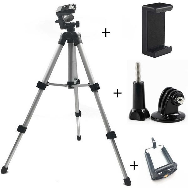 Treppiede professionale pieghevole per fotocamera Supporto per treppiede a vite con testa fluida per treppiede Stabilizzatore HKD230828