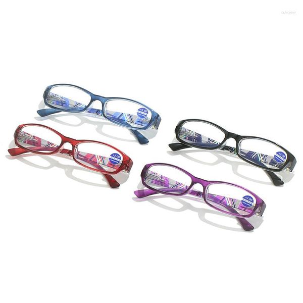 Güneş Gözlüğü Moda Anti-Blue Hafif Okuma Gözlükleri Ultra Işık Göz Koruma Kadın Taşınabilir Çiçekler Zarif Konforlu Gözlükler
