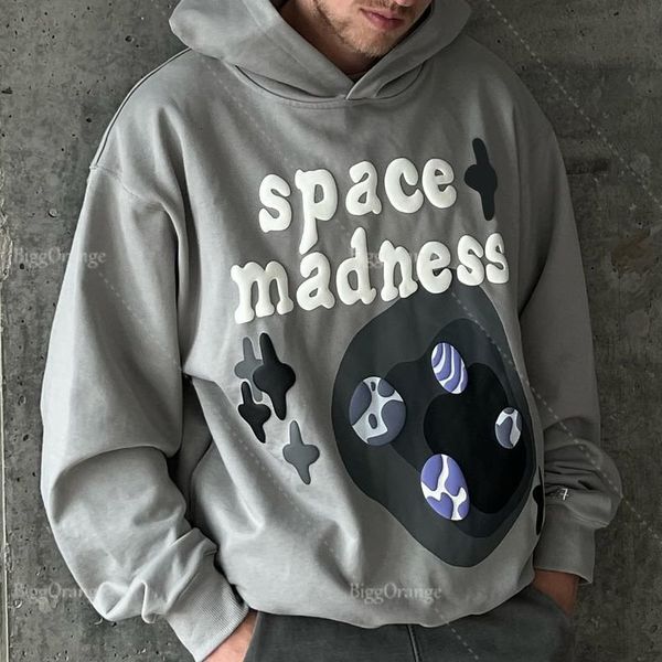 Herren Hoodies Sweatshirts 3D Foaming Space Print Sweatshirt Übergroße Y2k Kleidung Trainingsanzug Männer Streetwear Harajuku Pullover Kleidung 230828