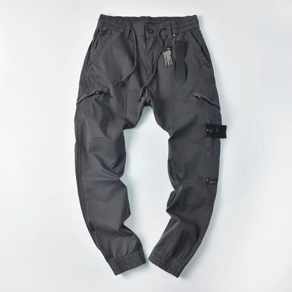 Pantaloni cargo da uomo Stones Island Leggings per papà Pantaloni da lavoro Pantaloni larghi a gamba larga Pantaloni Harlan Casual Pantaloni ravanello Autunno e inverno Pantaloni sportivi da lavoro multitasche z588