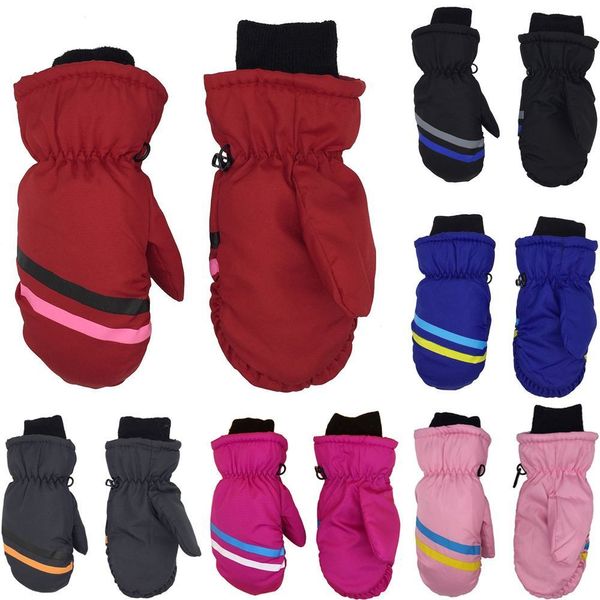 Kinder Fäustlinge für Baby Kinder Handschuhe Winter warme Ski Kinder Outdoor Reiten winddicht wasserdicht Kleinkinder Jungen Mädchen 1 12 Y 230828