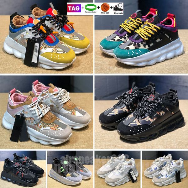 Sneakers Italia di alta qualità con reazione all'altezza riflettente Scarpe casual triple nero bianco camoscio multicolore rosso blu giallo fluo marrone chiaro uomo donna Trainer EUR 36-47