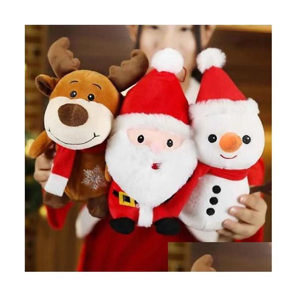 Decorações de Natal Ups Party Plush Toy Cute Little Deer Doll Valentine Day Angel Dolls Slee Travesseiro Soft Stuffed Animals Calmante Gi Dhgon