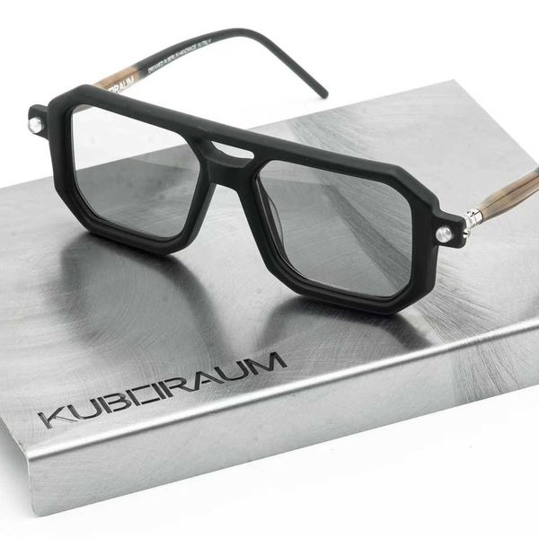 Designer Kuboraum Top-Sonnenbrille, deutsche Modemarke Kuboraum, neue P8-Brille mit großem quadratischem Rahmen, optisch