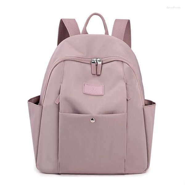 Borse da scuola Vento Marea Zaino da viaggio da donna Design 2023 Borsa a tracolla impermeabile in nylon per ragazze adolescenti Zaino nero stile preppy