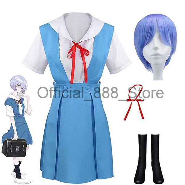 Novo anime eva cosplay uniforme escolar traje vestido uniforme asuka langley soryu tóquio ayanami rei traje halloween adereços presente x0830