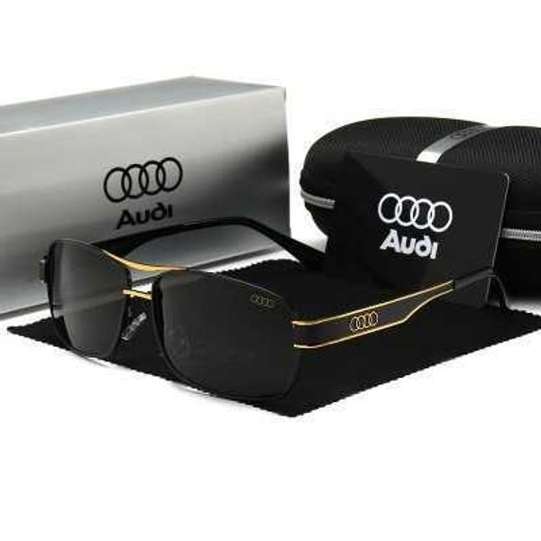 Moda Audi top óculos de sol clássico masculino 4S loja presente high-end óculos de condução polarizados 553 com logotipo e caixa