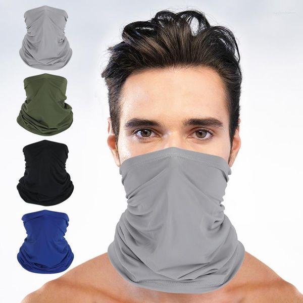 Bandane Equitazione Protezione solare Sciarpa Bandana in seta Antivento Outdoor Alpinismo Pesca Visiera traspirante Maschera sportiva