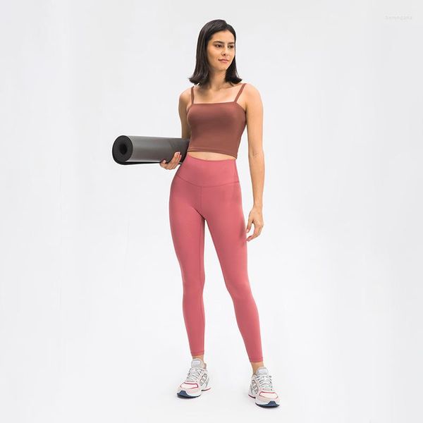 Calças femininas Mulheres Nude Pele Amigável Yoga Cintura Alta Sem Emenda Esporte Leggings Push Up Leggins Running Sports Fitness