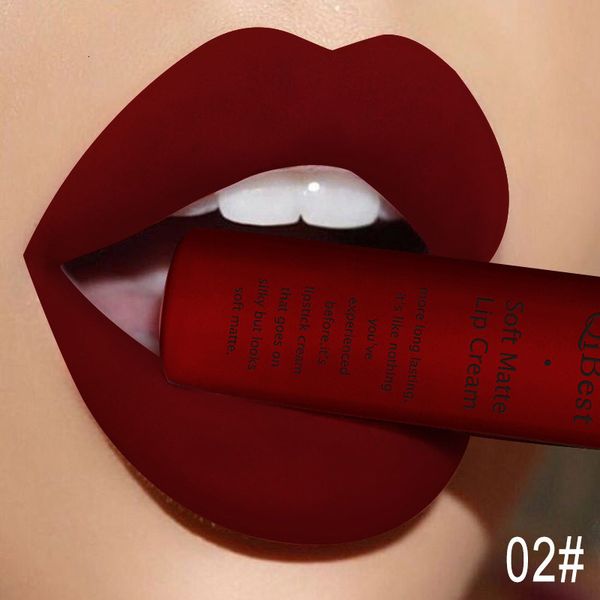 Lippenstift QI Matte Liquid Waterproof Long Lasting Velvet Mate Nude Red Lip Gloss Lint Tube Makeup Cosmetic Lipsticks Lipgloss 230829