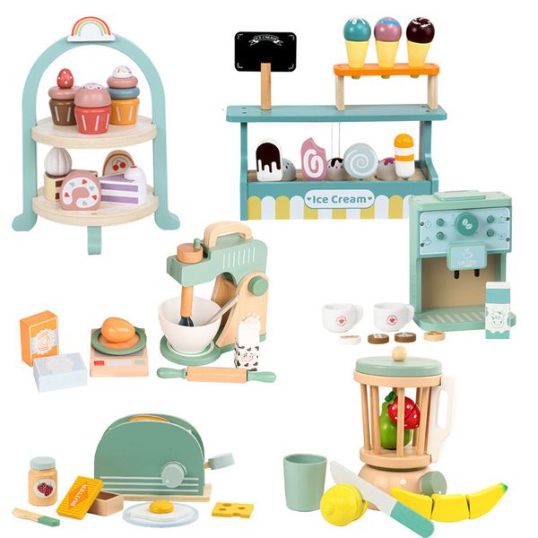 Cucine Gioca Cibo Per Bambini Giocattoli Da Cucina In Legno Pop Up Tostapane Set 9 Pezzi Interattivo Educazione Precoce Montessori Giocattolo Per I Più Piccoli Finta 230830