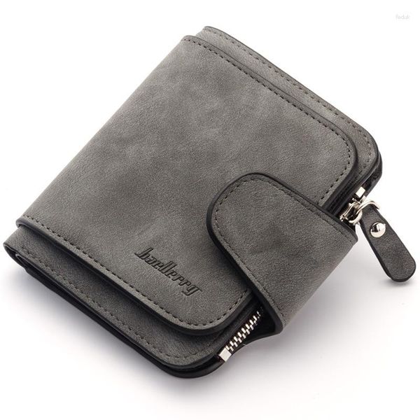 Portafogli Portafoglio di marca Donna 2023 Breve donna coreana Fibbia Portamonete in pelle sabbiata Mini portamonete femminile Porta carte Cartera