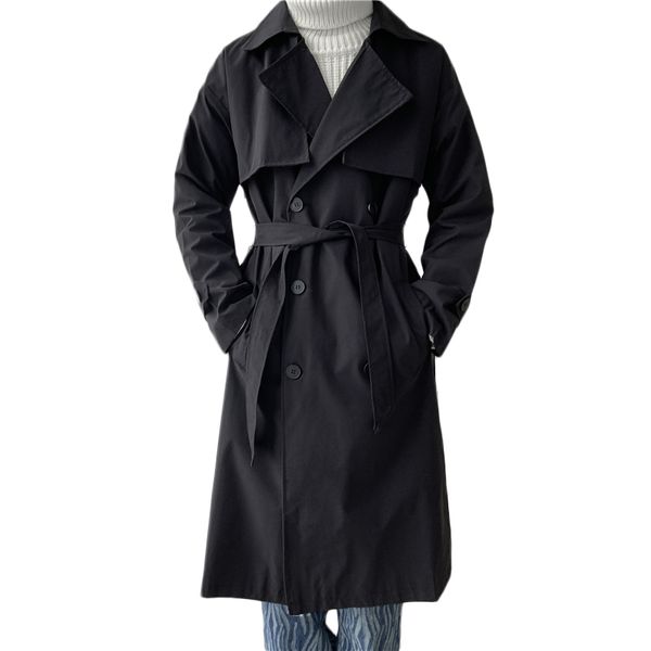 Camicie casual da uomo tendenza moda coreana cintura allentata cappotto primavera trench manica lunga uomo donna cappotto di grandi dimensioni streetwear 230829