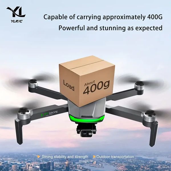 S155 5G rölesi fırçasız motorlu katlanabilir drone, güçlü rüzgar direnci, 2.7K üç eksenli gimbal kamera, düşük güç / kontrolsüz otomatik olarak geri gönderilebilir standart