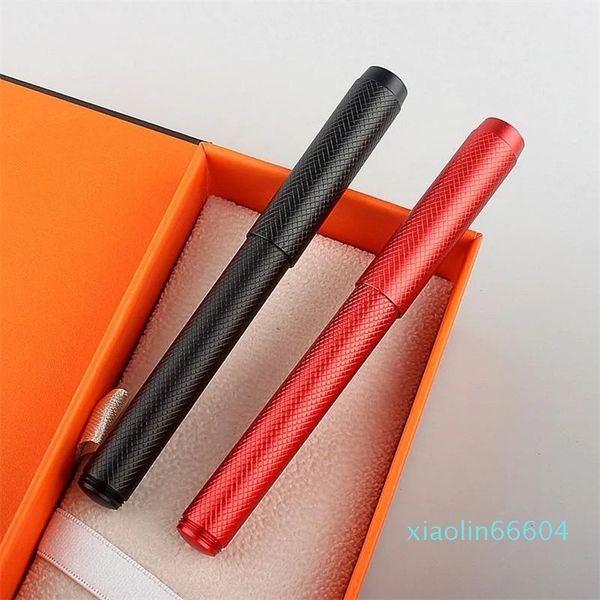 Фонтаные ручки творческий алюминиевый сплав Мини Мини Металлический Черный /Красные короткие чернила ef /f тонкая мода 0,5 мм