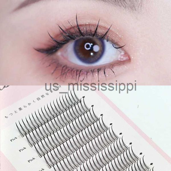 Cílios Postiços Nova Forma AM Maquiagem Profissional Individual Cílios Cluster Spikes Lash Wispy Pré-fabricado Russo Natural Fluffy Cílios Postiços Quente x0830