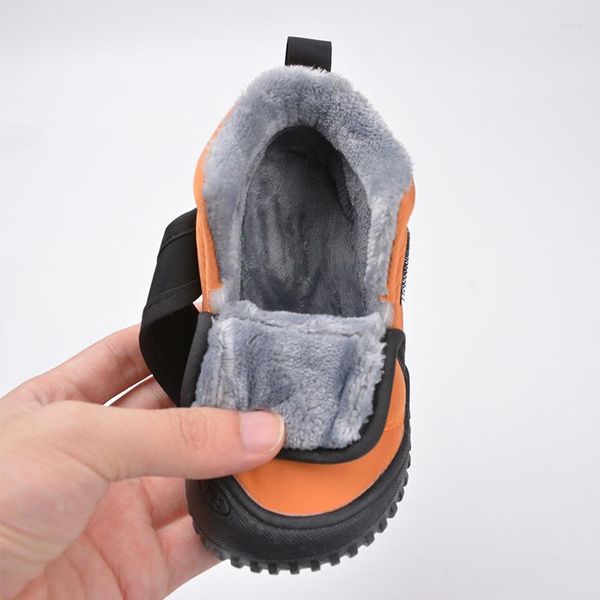 Stiefel 2023 Baumwolle Schuhe für Kinder Schnee Kleinkind Jungen Tuch Winter Mädchen Kinder Casual Hausschuhe Größe 21-26