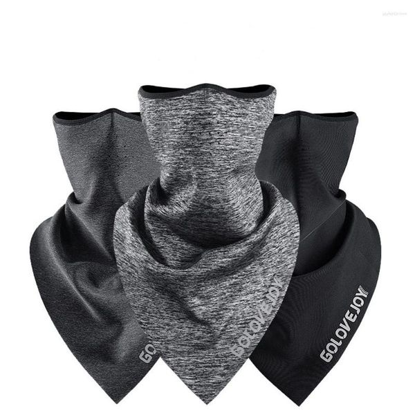 Bandane Foulard caldo in cotone Corsa all'aria aperta Copricapo sportivo Scaldacollo Fasce per bici Sciarpa da ciclismo Bandana per bicicletta Maschera per il viso