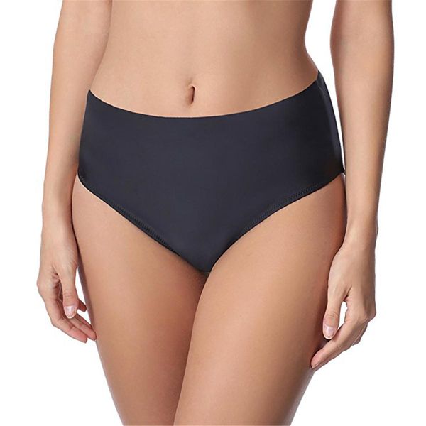 Set 3XL Plus Size Nero Blu Navy Pianura Pulita Bikini Bottoms Slip da bagno da donna Beach Cover 2022 Nuove donne Femminili