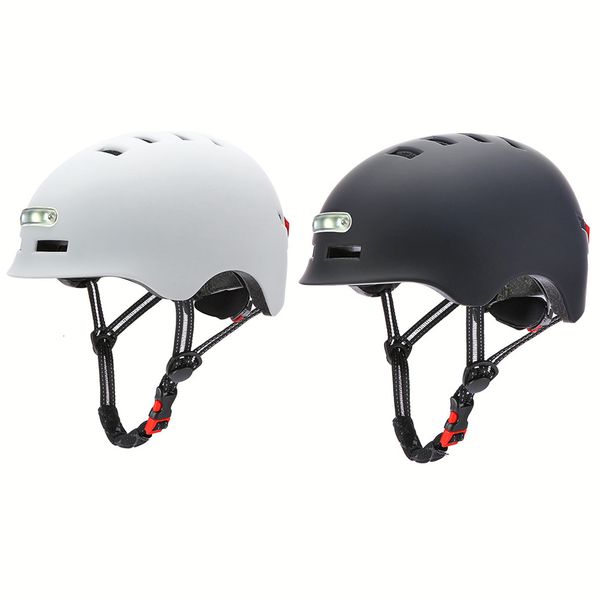 Caschi da ciclismo Casco con avviso luminoso Casco da auto integrato per equilibrio bicicletta Sport all'aria aperta Casco da equitazione per scooter per auto elettrica 230829