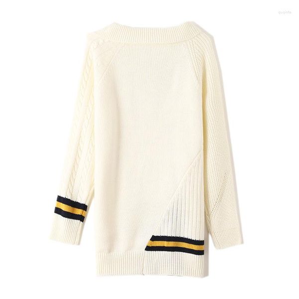 Kadın Sweaters Top Sonbahar Lady Jumpers Eğik Yakalı Gömlek Dikiş Asimetrik Bölünmüş Knit Kükürtme Kazak Tepeler Örgü Kadın Tullukları