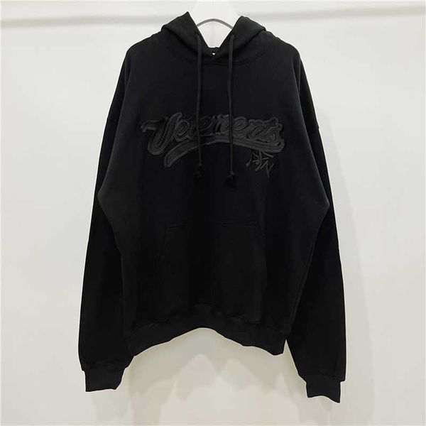 Herren Hoodies Sweatshirts Hohe Qualität Vetements Mode Männer Hoodie 1 1 Mit Kapuze Gestickte Vetements Gothic Sweatshirts Frauen Streetwear Pullover 737