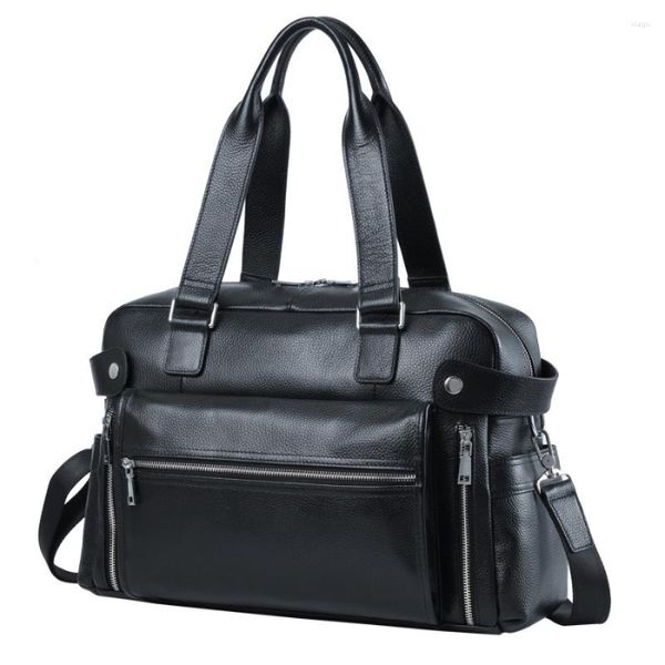 Seesäcke Casual Männer Frauen Echtes Leder Reise Große Kapazität Mann Gepäck Handtaschen Business Duffle Mode Unisex Rindsleder Tasche