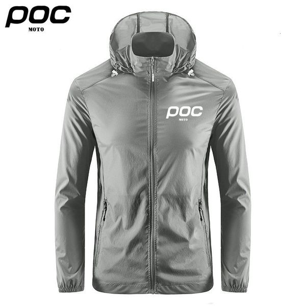 Jaquetas de ciclismo Moto Poc Ciclismo Verão Jaqueta Fina Bicicleta Corrida Windbreaker Mens Casaco Ao Ar Livre À Prova de Vento À Prova D 'Água MTB Mountain Bike Roupas 230829