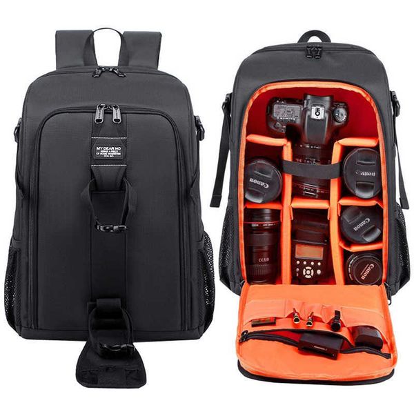 JINNUOLANG Multifunktionaler Rucksack für Laptop und DSLR-Kamera, wasserdichte Schultertasche für Herren und Damen, Reise-Mochila mit Regenschutz, HKD230828