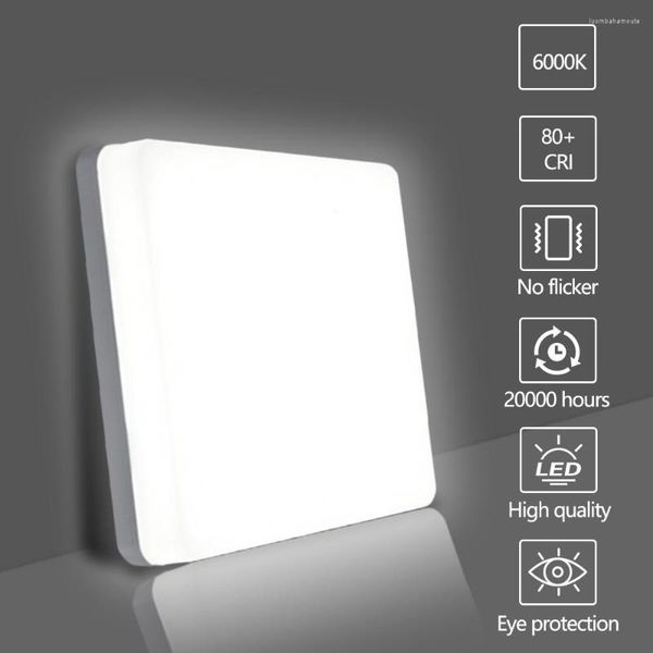 Lustres modernos led luz de teto lâmpada quadrada luminárias interiores branco cozinha decoração para casa 24/36/48w