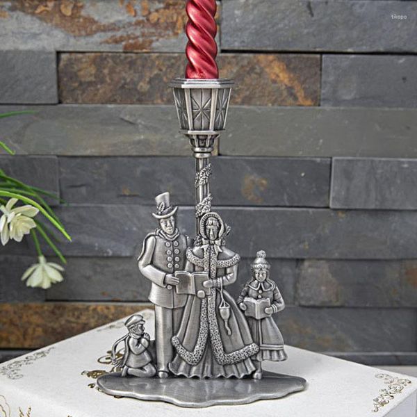 Castiçais liga criativa lâmpada de rua suporte de cera europeu romântico decoração de metal única cabeça castiçal restaurante casamento