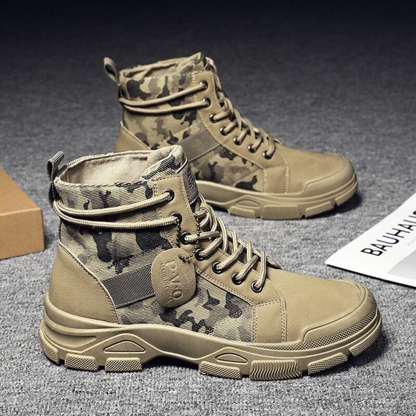 Stivali Scarpe da uomo Camo Martin Boots Uomo Autunno/Inverno Abbigliamento da lavoro Stivaletti casual 230830