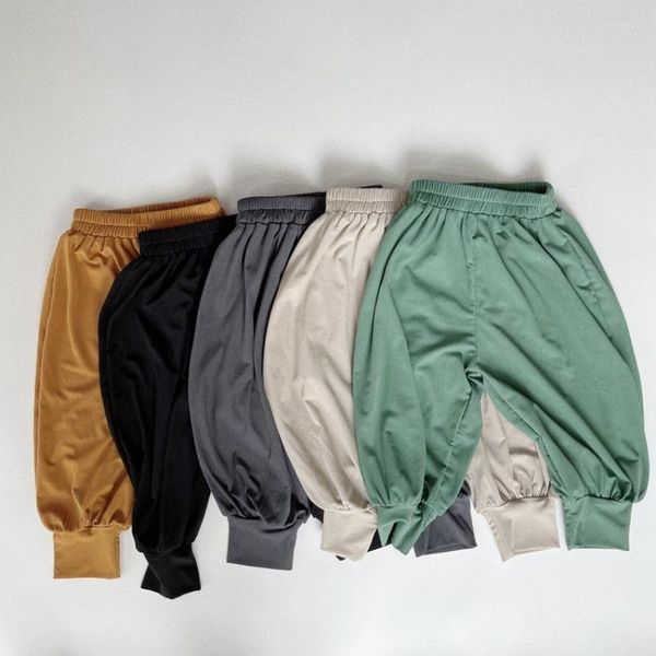 Pantaloni Pantaloni zanzariera per bambini Estate Seta di ghiaccio per bambini Stile coreano Ragazzi Ragazze Lanterna Baby Bloomer Abbigliamento