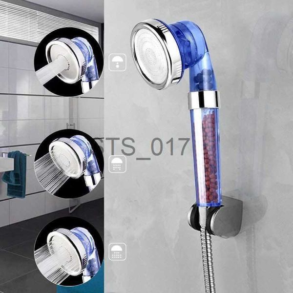 Banyo Duş Başlıkları El Duş Yüksek Basınçlı Su Tasarrufu Püskürtücü Duş Başlık Evrensel Duş Baş Bileşenleri 3 Modlu İyonik Premium Klor Filtre X0830