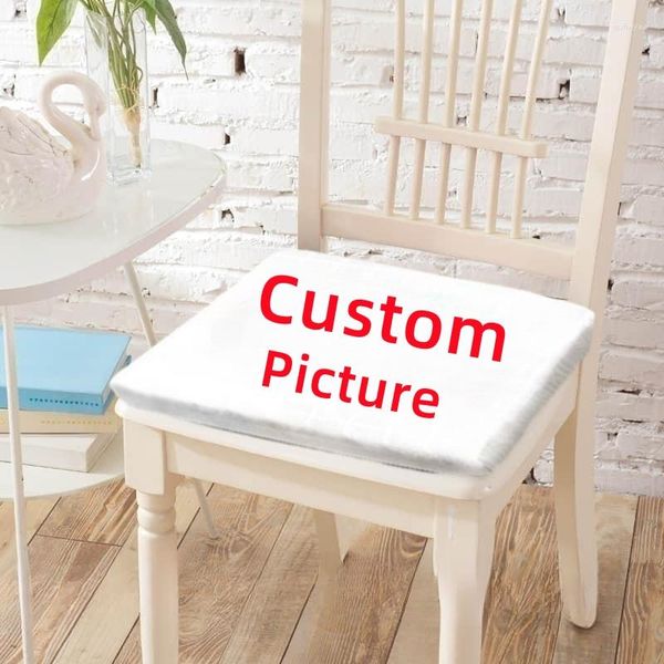 Travesseiro quadrado personalizado personalizado macio respirável cadeiras de jantar s assento almofadas de conforto para presentes de decoração de escritório em casa